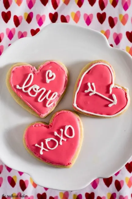 Conversation heart sugar cookies decorated with royal icing deliver your own personal message to your Valentine sweetheart!