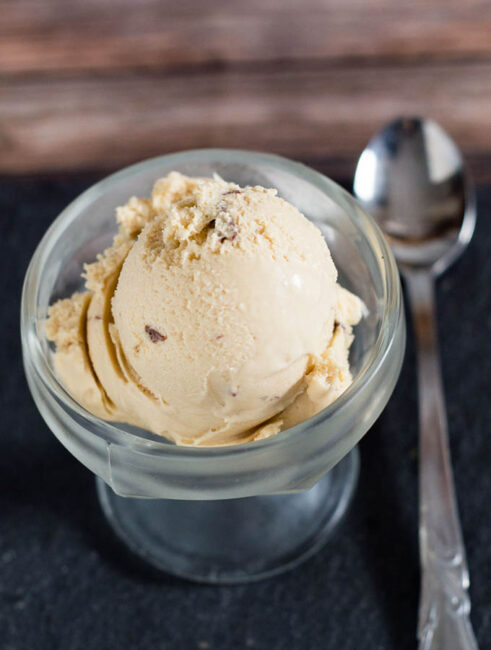 What's better than Irish cream? Irish cream ice cream with a chocolate swirl! Irish cream is blended into custard and churned, then melted chocolate is swirled into the ice cream.