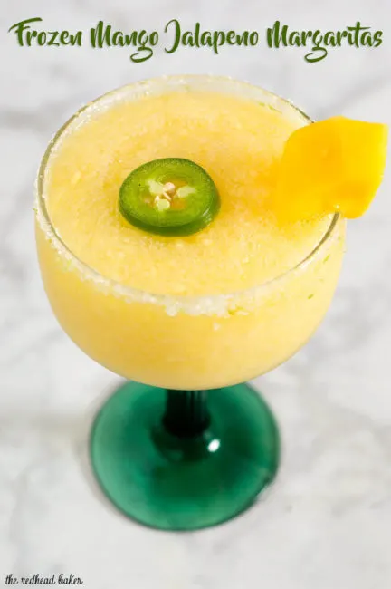 Get a Taste of Adventure with a frozen mango jalapeno margarita! Blend Nature&rsquo;s Touch organic mango with jalapeno-infused tequila, triple sec and lime juice. #FlavorAdventure #ad