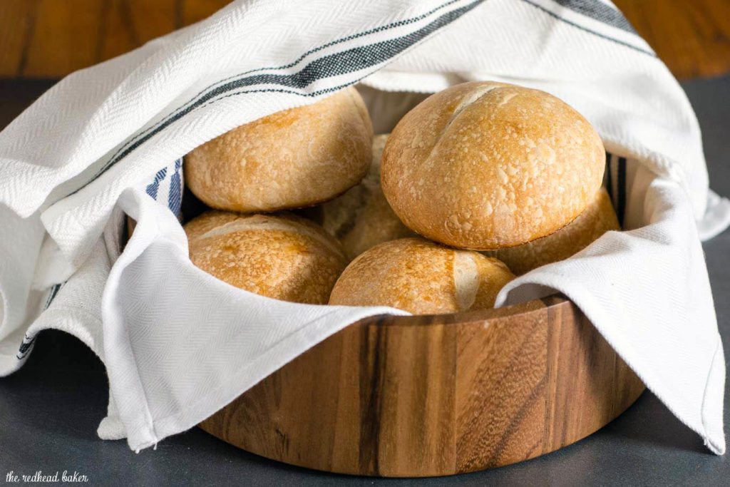 Crusty French Rolls Recipe by The Redhead Baker
