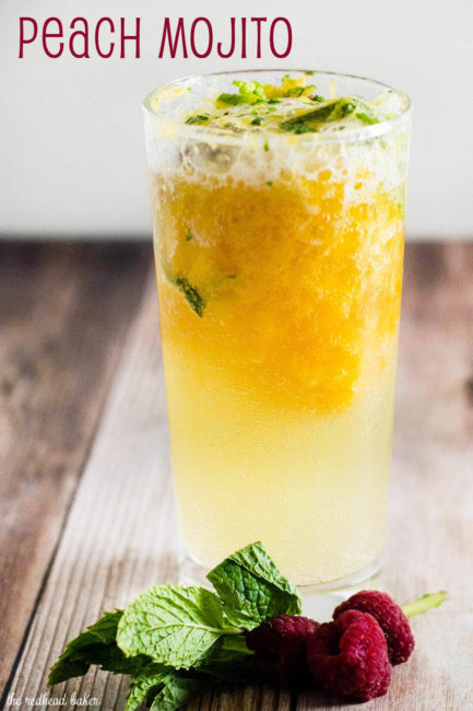 Summer is almost here! Enjoy a refreshing peach mojito cocktail and enter to win a $200 Target gift card to help yourself get ready for summer!