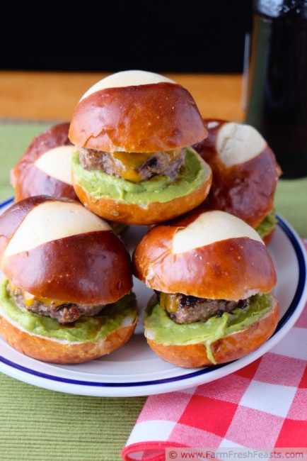 Pretzel Roll Sliders by Farm Fresh Feasts