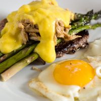 Steak and Eggs Oscar Style