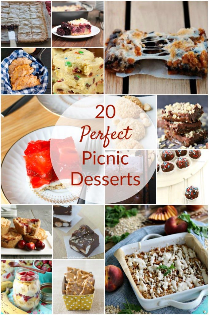 20 Perfect Picnic Desserts RoundUp by The Redhead Baker