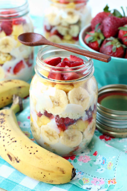 Banana Split Trifles by Julie's Eats and Treats