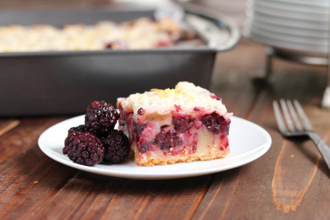 Blackberry Pie Bars by Kylee Cooks