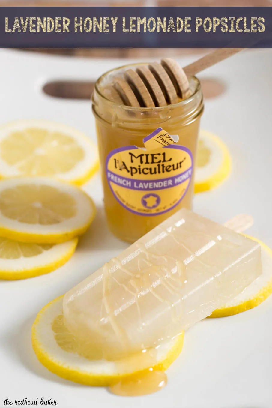 Lavender honey lemonade popsicles have a unique flavor from The French Farm's French lavender honey. They are a refreshing summer treat! #CookoutWeek