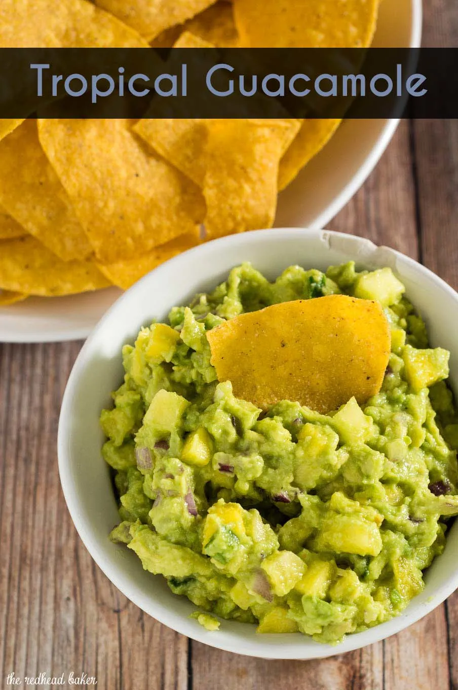 Tropical guacamole puts a sweet spin on a Mexican classic with the addition of pineapple and mango. Serve as a snack, appetizer or side dish!