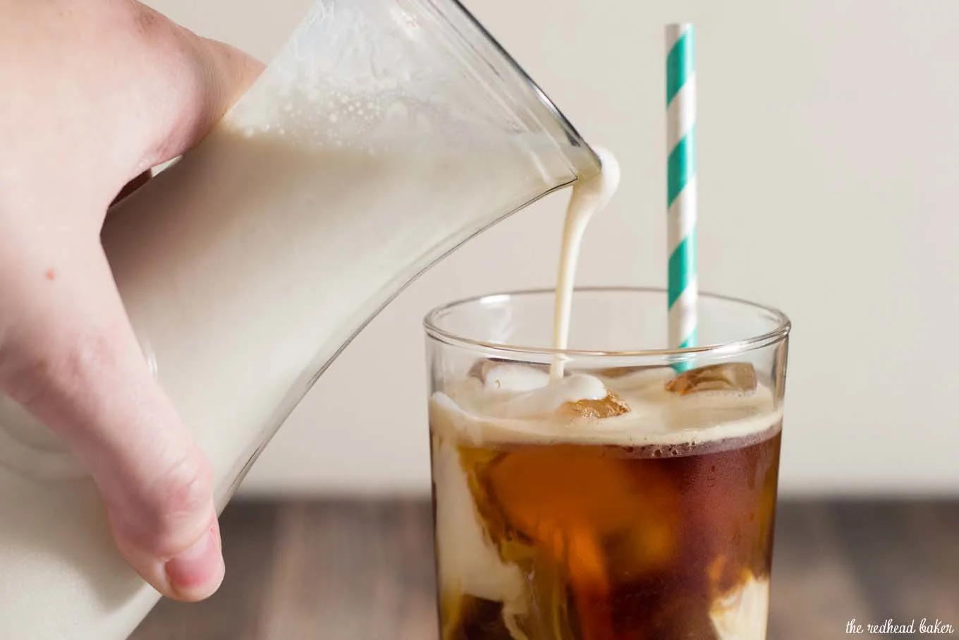 When it's too hot for hot coffee, make some cold-brew coffee, and sweeten it with this homemade vanilla sweet cream coffee creamer.