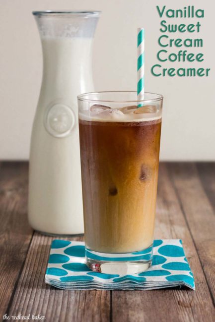 When it's too hot for hot coffee, make some cold-brew coffee, and sweeten it with this homemade vanilla sweet cream coffee creamer.