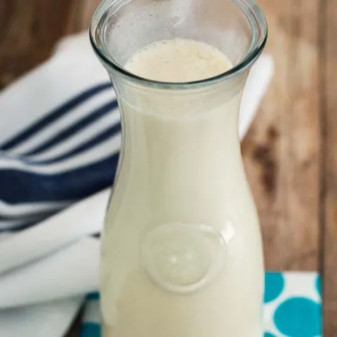 When it's too hot for hot coffee, make some cold-brew coffee, and sweeten it with this homemade vanilla sweet cream coffee creamer.