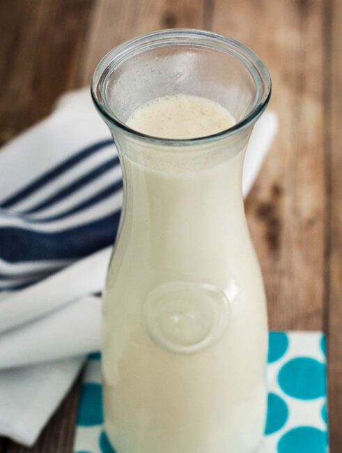 When it's too hot for hot coffee, make some cold-brew coffee, and sweeten it with this homemade vanilla sweet cream coffee creamer.