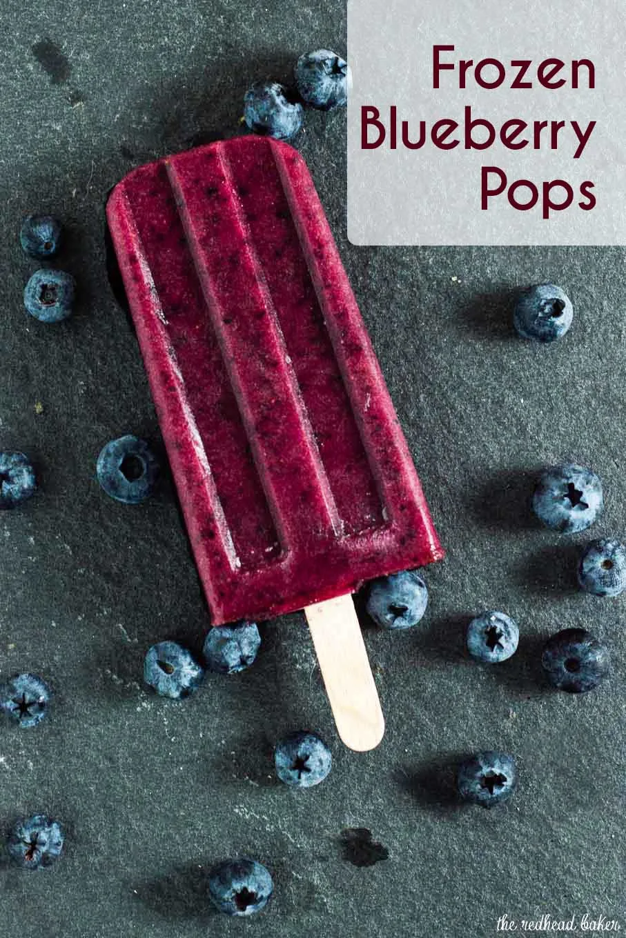 With just four ingredients, these simple frozen blueberry pops deliver intense blueberry flavor. They're perfect for cooling off on a hot summer day!