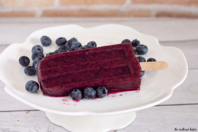 With just four ingredients, these simple frozen blueberry pops deliver intense blueberry flavor. They're perfect for cooling off on a hot summer day!