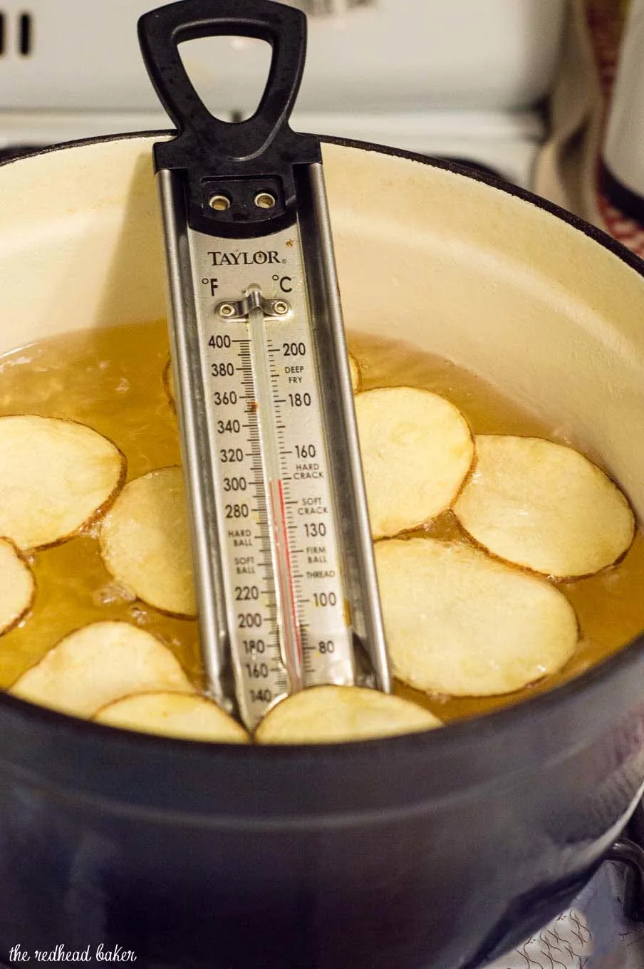 Rosemary potato chips: you can't get this flavor in a bag of store-bought chips! Dunk these crispy chips in a dip of fresh herb aioli for even more flavor. #ProgressiveEats