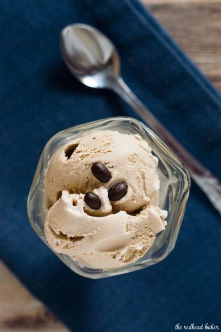 Smooth-flavored cold brew coffee makes a rich, creamy ice cream. Cold brew coffee ice cream is delicious on its own, or with a sprinkle of shaved chocolate.