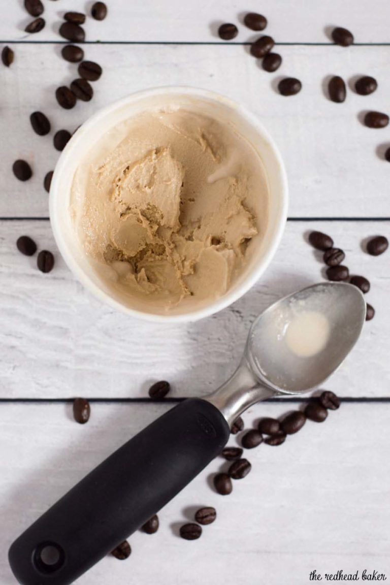 Cold Brew Coffee Ice Cream Recipe by The Redhead Baker