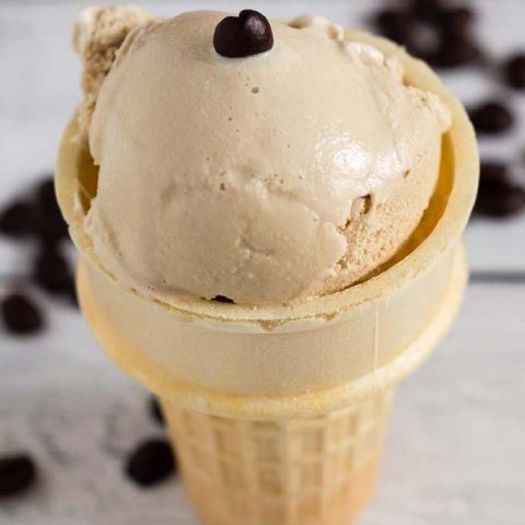 Smooth-flavored cold brew coffee makes a rich, creamy ice cream. Cold brew coffee ice cream is delicious on its own, or with a sprinkle of shaved chocolate.