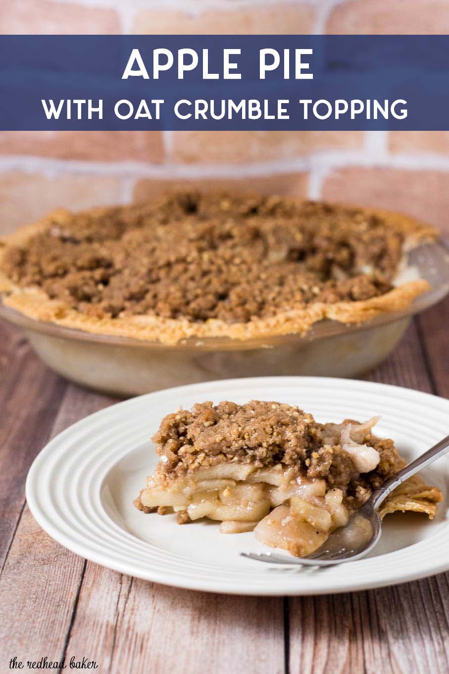 Apple Pie with Oat Crumb Topping by The Redhead Baker # ...