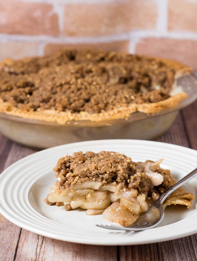 Apple Pie Oat Crumb Topping by The Redhead Baker #AppleWeek