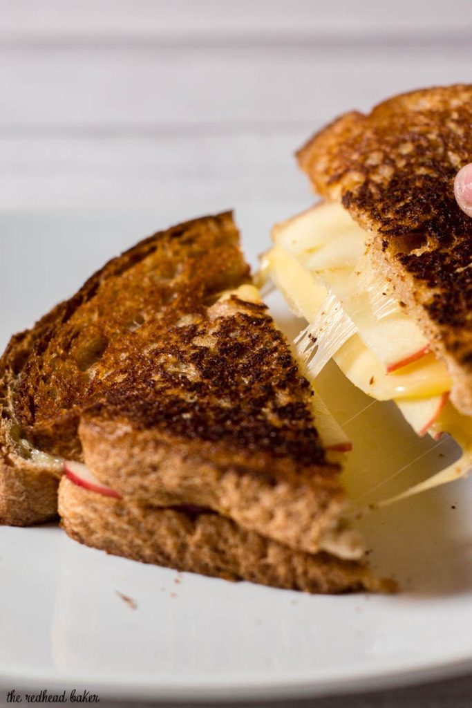 Honeycrisp and Gouda Grilled Cheese by The Redhead Baker AppleWeek
