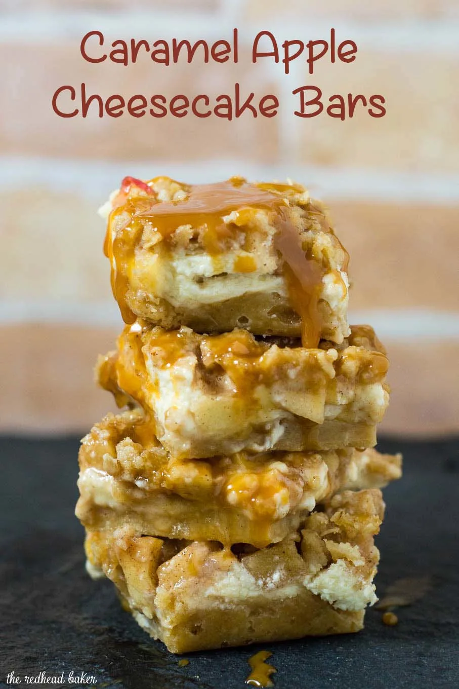 Caramel apple cheesecake bars combine the best parts of cheesecake and apple crisp. Enjoy a square with your latte whenever you need a sweet treat. #LatteMadeEasy #ad