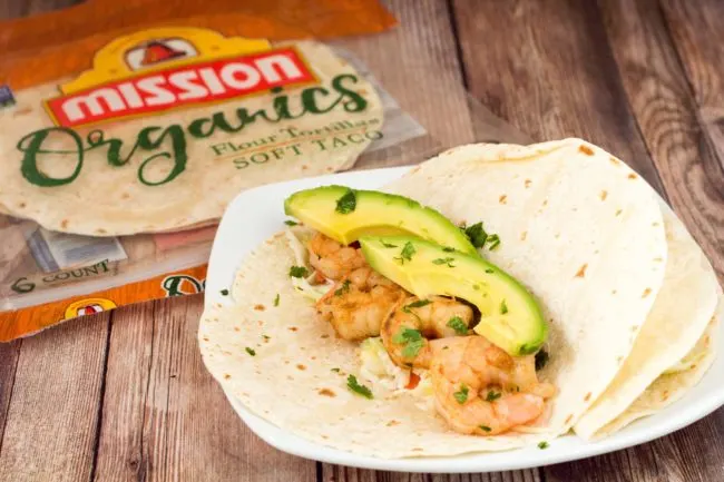 With a touch of avocado and pineapple slaw for some sweetness, these chipotle lime shrimp tacos are the perfect combination&nbsp;of spicy and fruity!