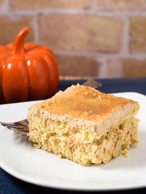 This pumpkin tiramisu is a light and airy twist on the Italian classic. It's no-bake and best when made ahead, which makes it perfect for a holiday dessert! #PumpkinWeek