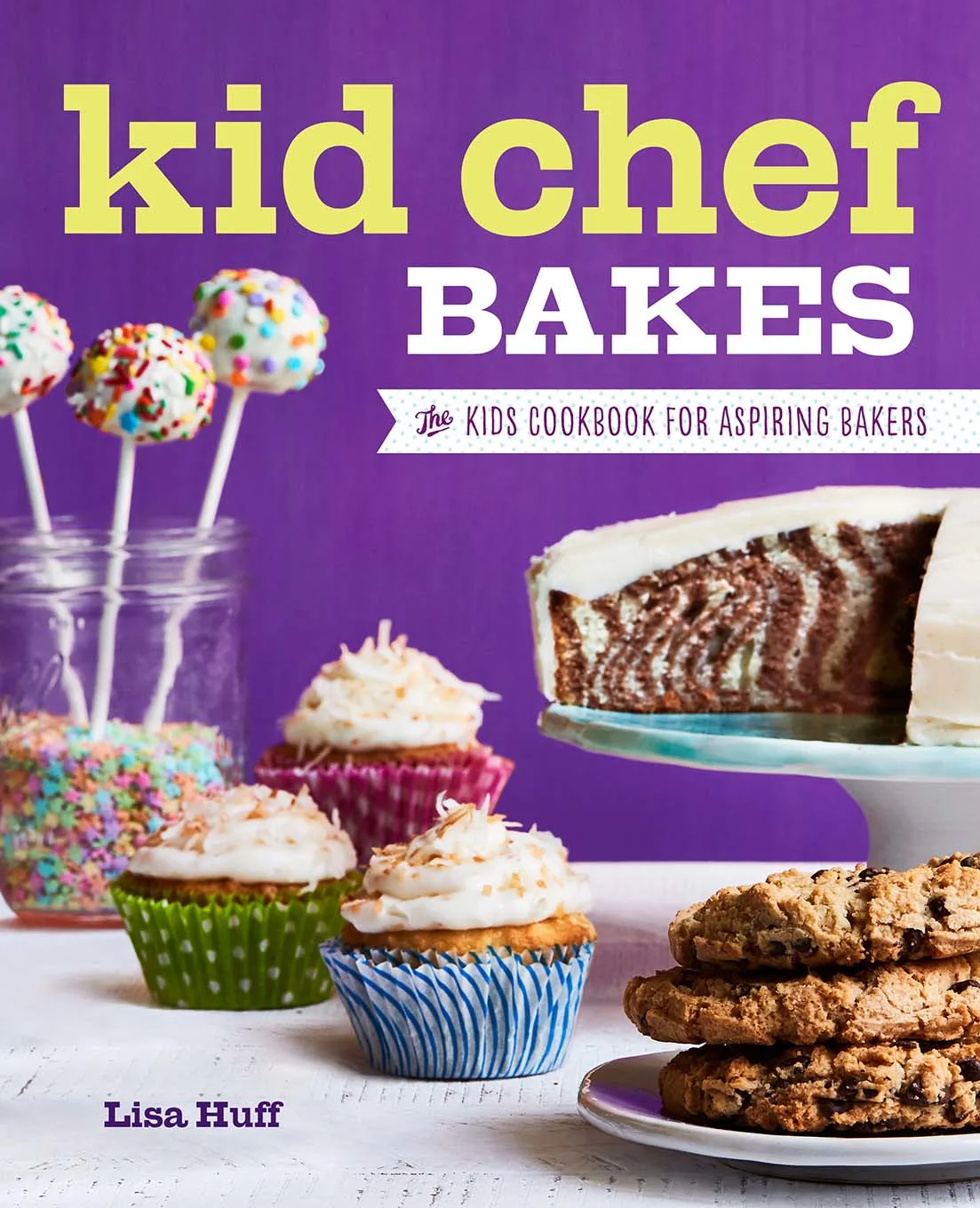 Lisa Huff of Snappy Gourmet has published a cookbook for kids ages 8 to 13, including these blueberry muffin tops with cheesecake drizzle.