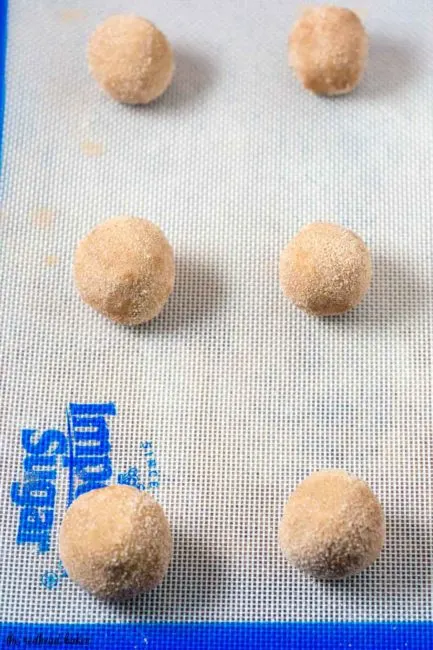 What's better than snickerdoodles? Snickerdoodles with a caramel center! Add a few flakes of sea salt for even more delicious flavor.&nbsp; #ChristmasCookies