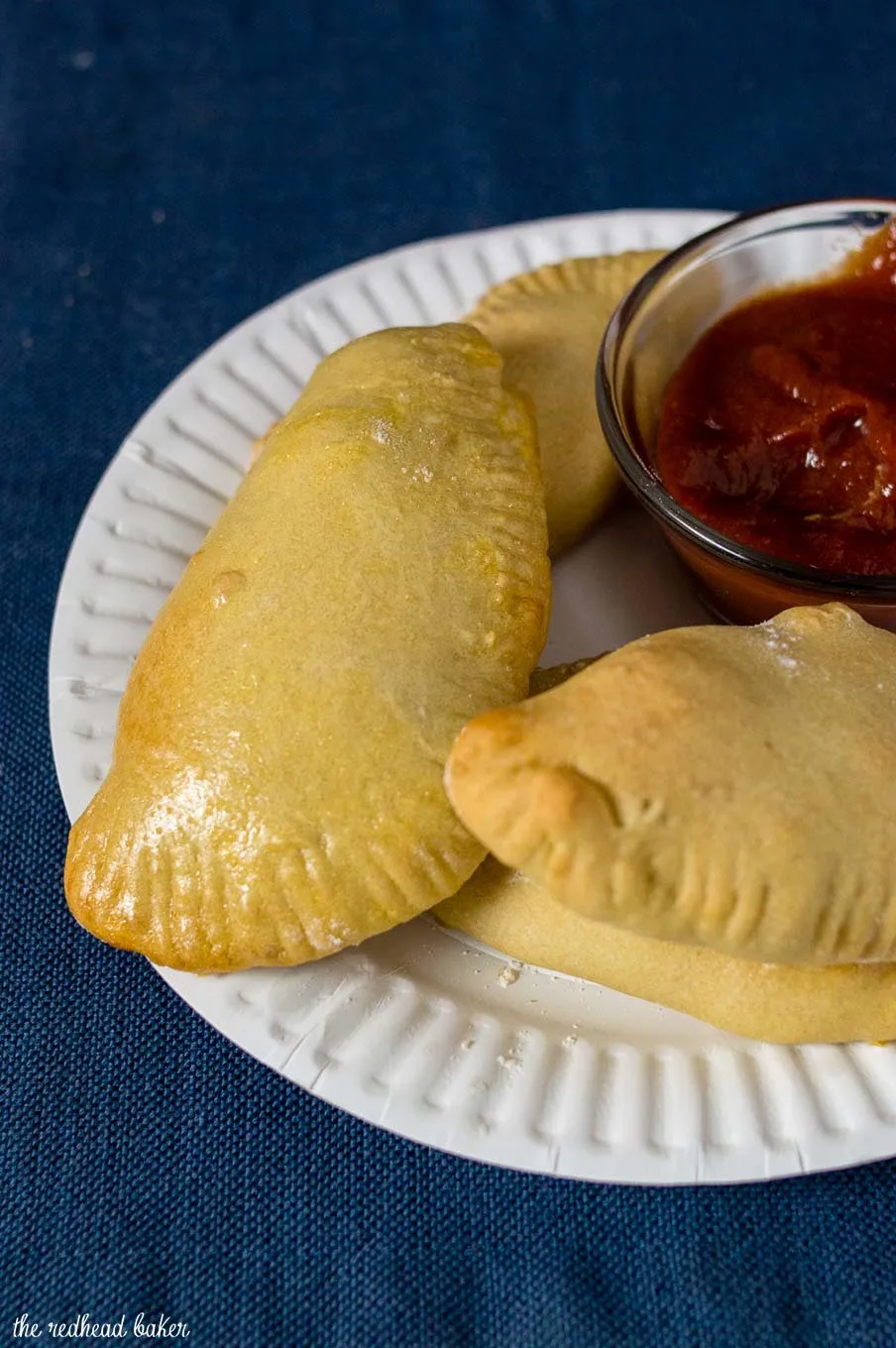 A plate of air-fried philly cheesesteak empanadas