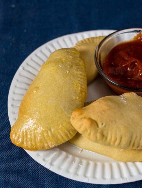 A plate of Philly Cheesesteak Empanadas