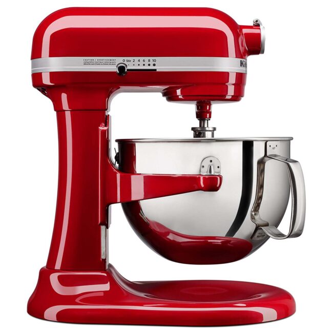 KitchenAid Pro 6-quart mixer in Empire Red