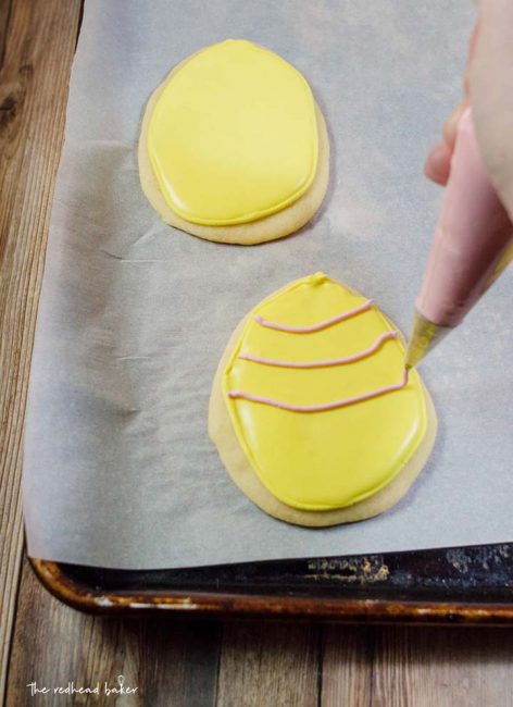 These Easter Egg Sugar Cookies are an adorable treat that you can display in your basket or on your table.