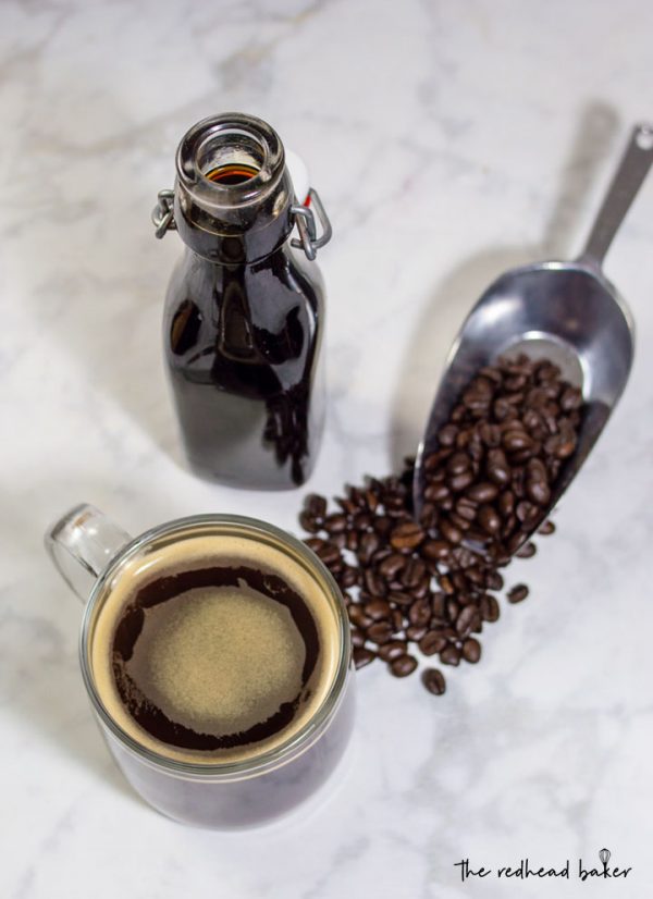 Hazelnut Coffee Syrup Recipe by The Redhead Baker