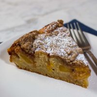Peach Brown Butter Coffee Cake