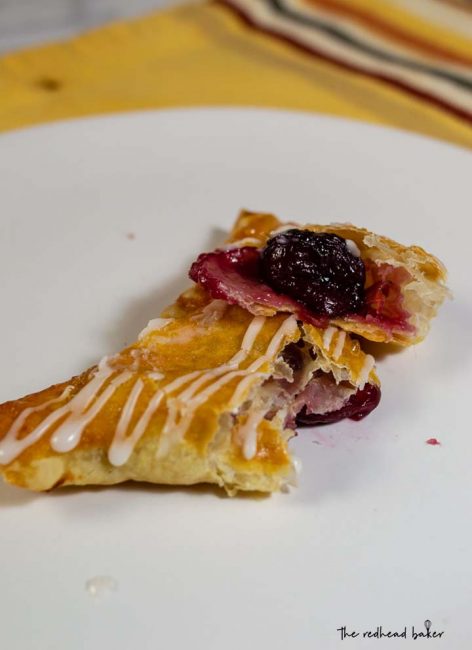 Can you really eat pie for breakfast? Yes! Cherry turnovers, a common breakfast pastry, are like little handheld pies in a flaky puff pastry crust.