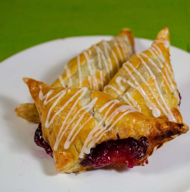 Can you really eat pie for breakfast? Yes! Cherry turnovers, a common breakfast pastry, are like little handheld pies in a flaky puff pastry crust.