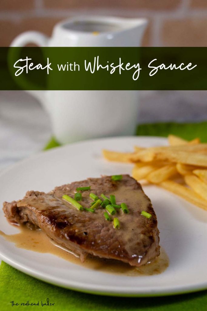 Steak with Whiskey Sauce by The Redhead Baker