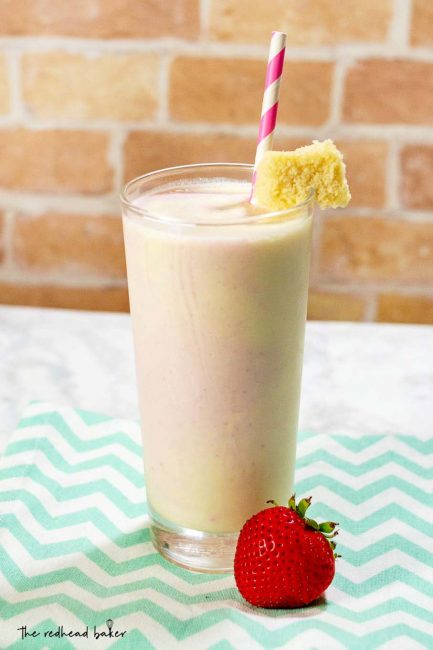 A strawberry shortcake milkshake