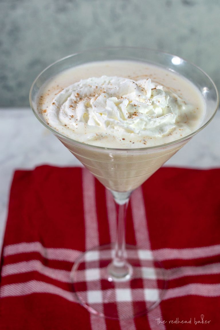 White Chocolate Eggnog Martini — The Redhead Baker