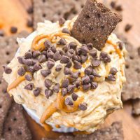 Chocolate Peanut Butter No Bake Cheesecake Dip
