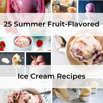 A collage of ice cream recipes