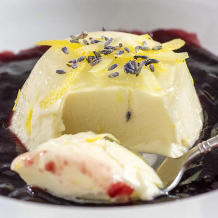 Lavender Lemon Panna Cotta