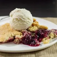 Mixed Berry Vanilla Cobbler