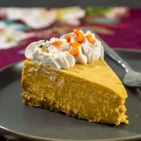 Pumpkin Cheesecake with Gingersnap Crust