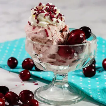 Cranberry Amaretto Ice Cream.