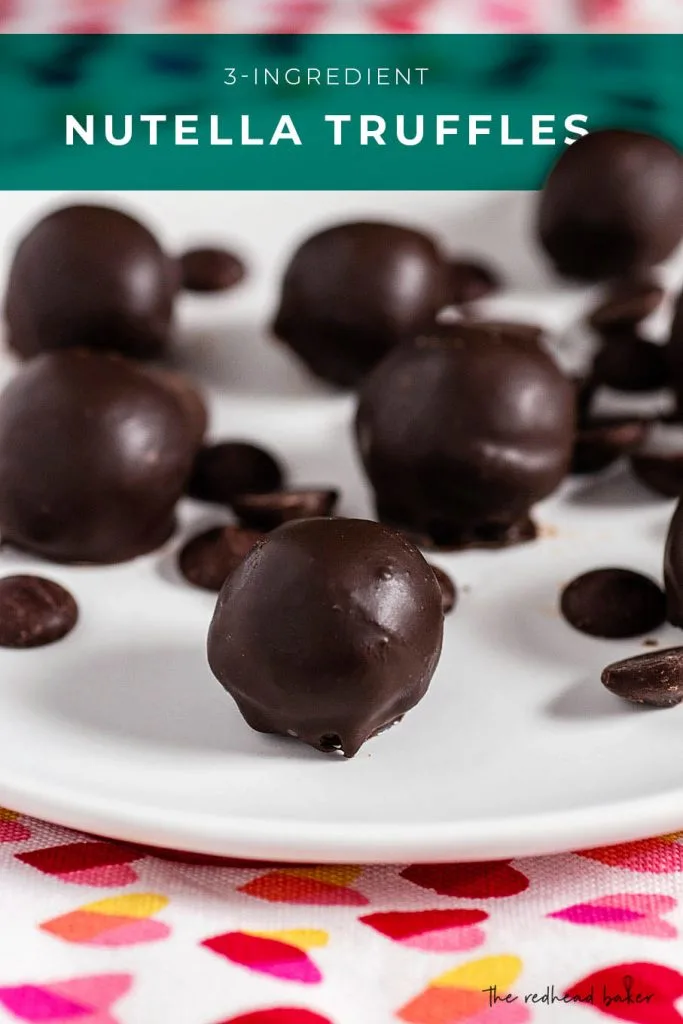 These 3-ingredient Nutella truffles are the perfect sweet ending for any special meal. They have a creamy center and a crisp chocolate shell.