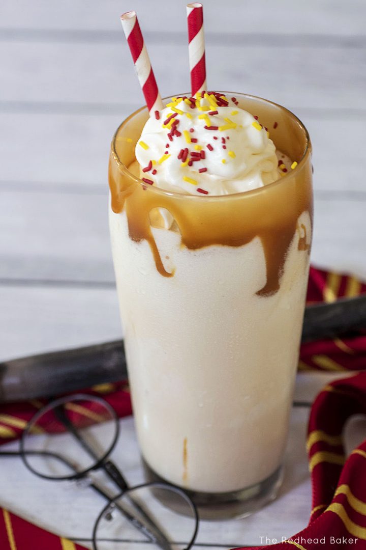 Butterbeer Milkshakes — The Redhead Baker