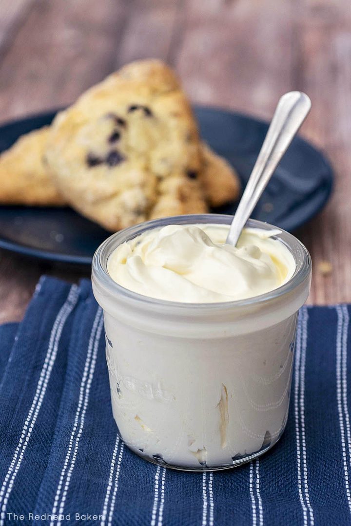 Homemade Clotted Cream Recipe by The Redhead Baker